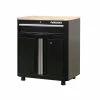 Husky Ready-to-Assemble 24-Gauge Steel 1-Drawer 2-Door Garage Base Cabinet in Black (28 in. W x 33 in. H x 18 in. D 1 Husky Ready-to-Assemble 24-Gauge Steel 1-Drawer 2-Door Garage Base Cabinet in Black (28 in. W x 33 in. H x 18 in. D -ToolHub Shop black husky free standing cabinets g2801b us 64 1000