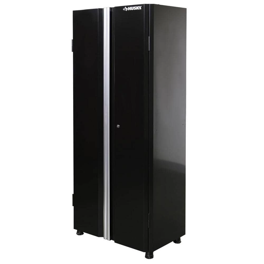Husky Ready-to-Assemble 24-Gauge Steel Freestanding Garage Cabinet in Black (30 in. W x 72 in. H x 18 in. D) 3 Husky Ready-to-Assemble 24-Gauge Steel Freestanding Garage Cabinet in Black (30 in. W x 72 in. H x 18 in. D)