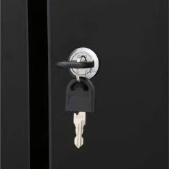 Husky Ready-to-Assemble 24-Gauge Steel Freestanding Garage Cabinet in Black (30 in. W x 72 in. H x 18 in. D) 23 Husky Ready-to-Assemble 24-Gauge Steel Freestanding Garage Cabinet in Black (30 in. W x 72 in. H x 18 in. D) -ToolHub Shop black husky free standing cabinets g3002t us c3 1000