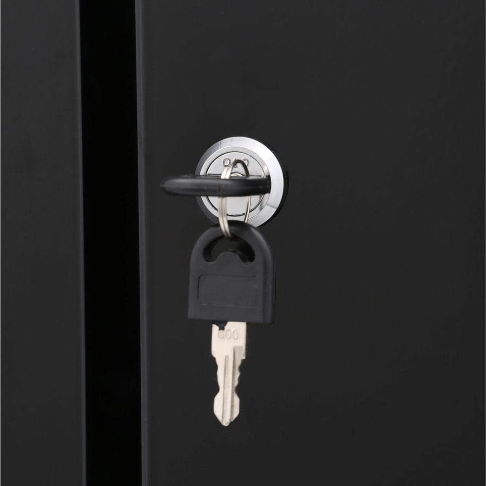 Husky Ready-to-Assemble 24-Gauge Steel Freestanding Garage Cabinet in Black (30 in. W x 72 in. H x 18 in. D) 10 Husky Ready-to-Assemble 24-Gauge Steel Freestanding Garage Cabinet in Black (30 in. W x 72 in. H x 18 in. D) - Image 8