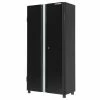Husky Ready-to-Assemble 24-Gauge Steel Freestanding Garage Cabinet in Black (36 in. W x 72 in. H x 18 in. D) -ToolHub Shop black husky free standing cabinets g3602t us 64 1000