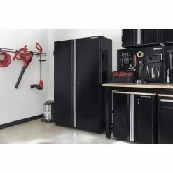 Husky Ready-to-Assemble 24-Gauge Steel Freestanding Garage Cabinet in Black (48 in. W x 72 in. H x 18 in. D) 21 Husky Ready-to-Assemble 24-Gauge Steel Freestanding Garage Cabinet in Black (48 in. W x 72 in. H x 18 in. D) -ToolHub Shop black husky free standing cabinets g4802t us 1d 1000