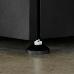 Husky Heavy Duty Welded 20-Gauge Steel 2-Door Garage Base Cabinet in Black (28 in. W x 32 in. H x 21.5 in. D) -ToolHub Shop black husky free standing cabinets htc1000001 1f 1000