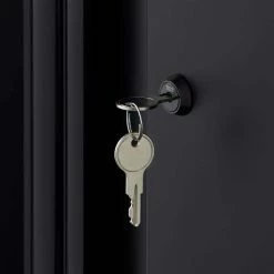 Husky Heavy Duty Welded 20-Gauge Steel 2-Door Garage Base Cabinet in Black (28 in. W x 32 in. H x 21.5 in. D) -ToolHub Shop black husky free standing cabinets htc1000001 c3 1000