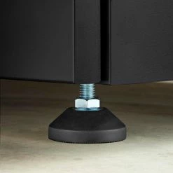 Husky Extra Wide Heavy Duty Welded 20-Gauge Steel 2-Door Garage Base Cabinet in Black (32 in. W x 33 in. H x 21.5 in. D) -ToolHub Shop black husky free standing cabinets htc1000001 ex 44 1000