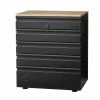 Husky Heavy Duty Welded 18-Gauge Steel 5-Drawer Garage Base Cabinet in Black (28 in. W x 32 in. H x 21.5 in. D) -ToolHub Shop black husky free standing cabinets htc100007 64 1000