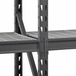 Husky 3-Tier Heavy Duty Industrial Welded Steel Garage Storage Shelving Unit in Black (65 in. W x 54 in. H x 24 in. D) -ToolHub Shop black husky freestanding shelving units hbr652454w3 44 1000