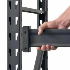 Husky 3-Tier Heavy Duty Industrial Welded Steel Garage Storage Shelving Unit in Black (65 in. W x 54 in. H x 24 in. D) -ToolHub Shop black husky freestanding shelving units hbr652454w3 c3 1000