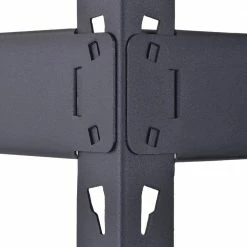 Husky 5-Tier Heavy Duty Boltless Steel Garage Storage Shelving Unit in Black (48 in. W x 78 in. H x 24 in. D) -ToolHub Shop black husky freestanding shelving units n2r482478w5b 44 1000