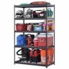 Husky 5-Tier Heavy Duty Boltless Steel Garage Storage Shelving Unit in Black (48 in. W x 78 in. H x 24 in. D) 2 Husky 5-Tier Heavy Duty Boltless Steel Garage Storage Shelving Unit in Black (48 in. W x 78 in. H x 24 in. D) -ToolHub Shop black husky freestanding shelving units n2r482478w5b 64 1000