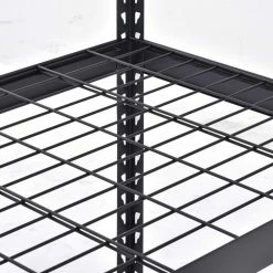 Husky 5-Tier Heavy Duty Boltless Steel Garage Storage Shelving Unit in Black (48 in. W x 78 in. H x 24 in. D) -ToolHub Shop black husky freestanding shelving units n2r482478w5b 76 1000