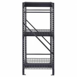 Husky 3-Tier Industrial Duty Steel Freestanding Garage Storage Shelving Unit in Black (65 in. W x 54 in. H x 24 in. D) 20 Husky 3-Tier Industrial Duty Steel Freestanding Garage Storage Shelving Unit in Black (65 in. W x 54 in. H x 24 in. D) -ToolHub Shop black husky freestanding shelving units n2w652454w3b 1d 1000