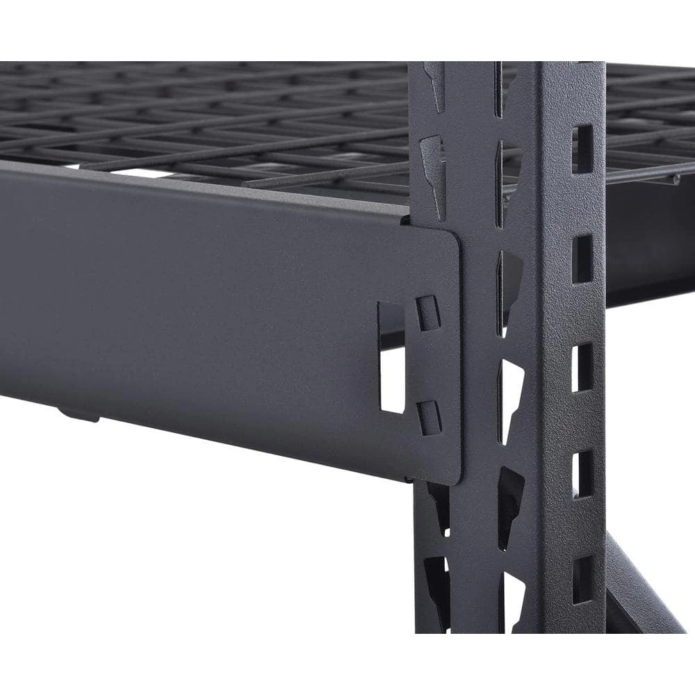 Husky 3-Tier Industrial Duty Steel Freestanding Garage Storage Shelving Unit in Black (65 in. W x 54 in. H x 24 in. D) 12 Husky 3-Tier Industrial Duty Steel Freestanding Garage Storage Shelving Unit in Black (65 in. W x 54 in. H x 24 in. D) - Image 10