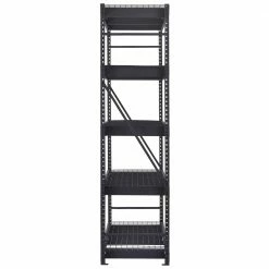 Husky 5-Tier Industrial Duty Steel Freestanding Garage Storage Shelving Unit in Black (90 in. W x 90 in. H x 24 in. D) -ToolHub Shop black husky freestanding shelving units n2w902490w5b 1d 1000