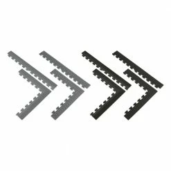 Husky 18.4 in. x 18.4 in. Black Commercial PVC Garage Flooring Trim Kit 11 Husky 18.4 in. x 18.4 in. Black Commercial PVC Garage Flooring Trim Kit -ToolHub Shop black husky garage flooring tiles hdtkblk 1f 1000