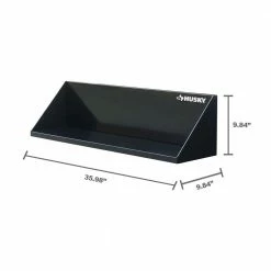 Husky Steel Garage Wall Shelf in Black (36 in. W x 9 in. H x 9 in. D) -ToolHub Shop black husky garage wall shelving g3600as us 77 1000