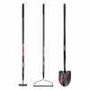 Husky 3-Piece Fiberglass Essential Lawn and Garden Tool Set with Grip