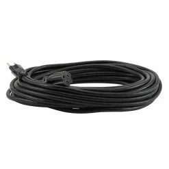 Husky 50 ft. 14/3 Oil Resistant Indoor/Outdoor Extension Cord, Black -ToolHub Shop black husky general purpose cords hd 277 614 40 1000