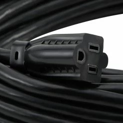 Husky 50 ft. 14/3 Oil Resistant Indoor/Outdoor Extension Cord, Black -ToolHub Shop black husky general purpose cords hd 277 614 a0 1000