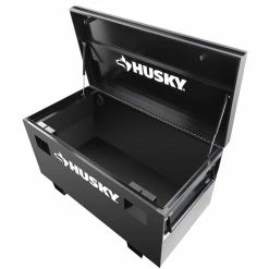 Husky 48 in. W x 24 in. D Steel Job Site Tool Box in Black 8 Husky 48 in. W x 24 in. D Steel Job Site Tool Box in Black -ToolHub Shop black husky jobsite boxes h48jsb 4f 1000