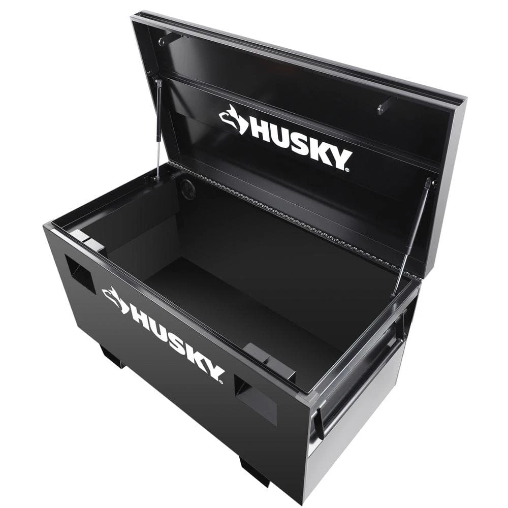 Husky 48 in. W x 24 in. D Steel Job Site Tool Box in Black 5 Husky 48 in. W x 24 in. D Steel Job Site Tool Box in Black - Image 3