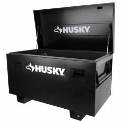 Husky 48 in. W x 24 in. D Steel Job Site Tool Box in Black