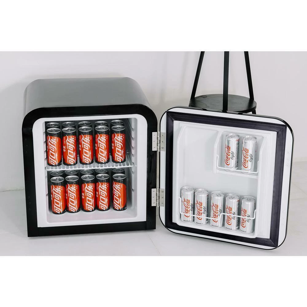 Husky 1.51 Cu. ft. 40-Can Retro Freestanding Quiet Compact Countertop Mini Fridge with Reversible Door without Freezer (Black) 11 Husky 1.51 Cu. ft. 40-Can Retro Freestanding Quiet Compact Countertop Mini Fridge with Reversible Door without Freezer (Black) - Image 9