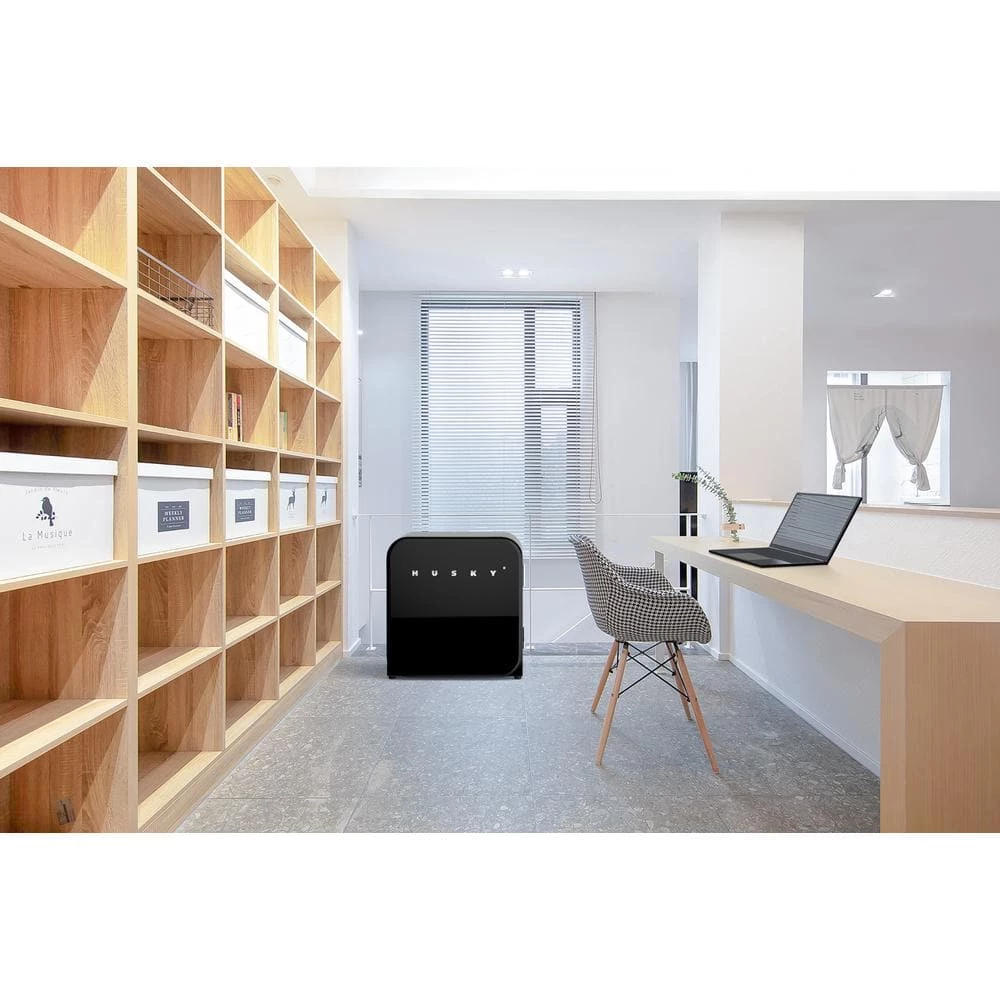 Husky 1.51 Cu. ft. 40-Can Retro Freestanding Quiet Compact Countertop Mini Fridge with Reversible Door without Freezer (Black) 9 Husky 1.51 Cu. ft. 40-Can Retro Freestanding Quiet Compact Countertop Mini Fridge with Reversible Door without Freezer (Black) - Image 7