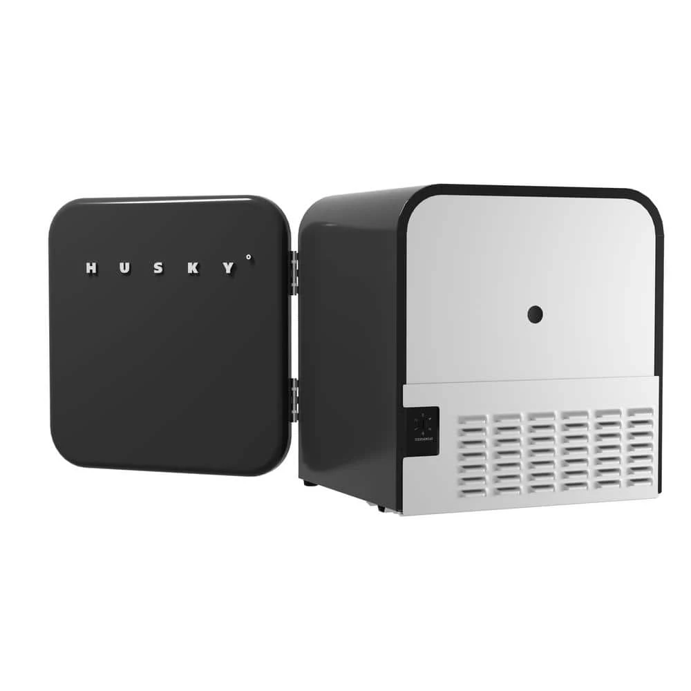 Husky 1.51 Cu. ft. 40-Can Retro Freestanding Quiet Compact Countertop Mini Fridge with Reversible Door without Freezer (Black) 7 Husky 1.51 Cu. ft. 40-Can Retro Freestanding Quiet Compact Countertop Mini Fridge with Reversible Door without Freezer (Black) - Image 5