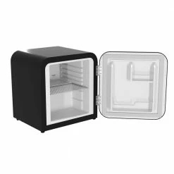 Husky 1.51 Cu. ft. 40-Can Retro Freestanding Quiet Compact Countertop Mini Fridge with Reversible Door without Freezer (Black) 18 Husky 1.51 Cu. ft. 40-Can Retro Freestanding Quiet Compact Countertop Mini Fridge with Reversible Door without Freezer (Black) -ToolHub Shop black husky mini fridges osfr002 bm c3 1000