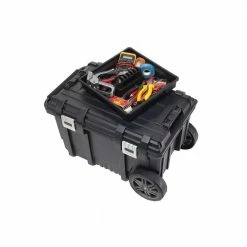 Husky 26 in. Connect Rolling Tool Box Black -ToolHub Shop black husky modular tool storage systems 228224 44 1000