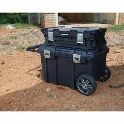Husky 26 in. Connect Rolling Tool Box Black -ToolHub Shop black husky modular tool storage systems 228224 fa 1000
