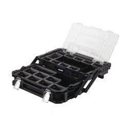 Husky 22 in. 22-Compartment Connect Cantilever Organizer for Small Parts Organizer 21 Husky 22 in. 22-Compartment Connect Cantilever Organizer for Small Parts Organizer -ToolHub Shop black husky modular tool storage systems 230379 1f 1000