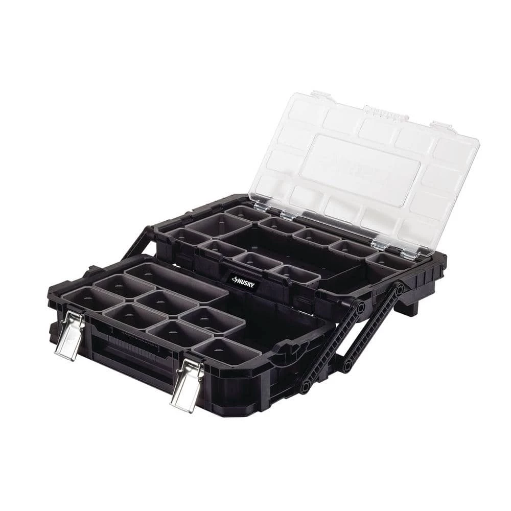Husky 22 in. 22-Compartment Connect Cantilever Organizer for Small Parts Organizer 10 Husky 22 in. 22-Compartment Connect Cantilever Organizer for Small Parts Organizer - Image 8