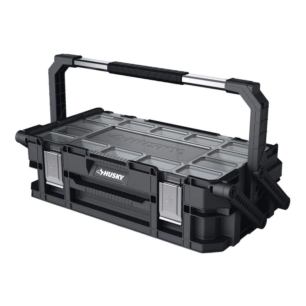 Husky 22 in. 22-Compartment Connect Cantilever Organizer for Small Parts Organizer 3 Husky 22 in. 22-Compartment Connect Cantilever Organizer for Small Parts Organizer