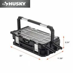 Husky 22 in. 22-Compartment Connect Cantilever Organizer for Small Parts Organizer 18 Husky 22 in. 22-Compartment Connect Cantilever Organizer for Small Parts Organizer -ToolHub Shop black husky modular tool storage systems 230379 77 1000