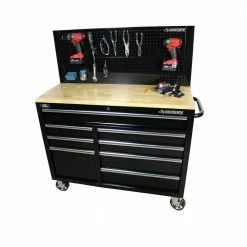 Husky 46 in. Pegboard Back Wall for Mobile Workbench -ToolHub Shop black husky pegboards d6tc09001 31 1000