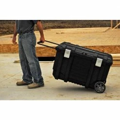 Husky 37 in. Rolling Tool Box Utility Cart Black -ToolHub Shop black husky portable tool boxes 209261 31 1000