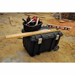Husky 37 in. Rolling Tool Box Utility Cart Black -ToolHub Shop black husky portable tool boxes 209261 c3 1000