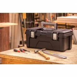 Husky 26 in. Black Plastic Portable Tool Box with Metal Latches 14 Husky 26 in. Black Plastic Portable Tool Box with Metal Latches -ToolHub Shop black husky portable tool boxes 235580 c3 1000