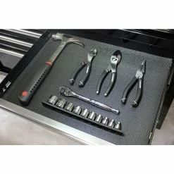 Husky 18 in. x 100 in. Black Premium Solid Drawer Liner -ToolHub Shop black husky shelf liners drawer liners dtc130001 a0 1000