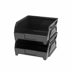 Husky Stackable Garage Storage Bin (5 in. H x 11 in. W x 11 in. D) 8 Husky Stackable Garage Storage Bin (5 in. H x 11 in. W x 11 in. D) -ToolHub Shop black husky storage bins shskystkb 40 1000