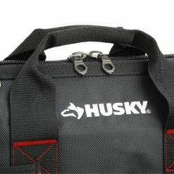 Husky 14 in. Large Mouth Tool Bag -ToolHub Shop black husky tool bags 67125 02 fa 1000