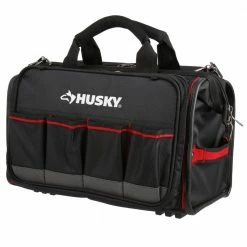 Husky 18 in. Tech Tool Bag -ToolHub Shop black husky tool bags 67130 02 44 1000