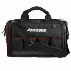 Husky 18 in. Tech Tool Bag -ToolHub Shop black husky tool bags 67130 02 4f 1000