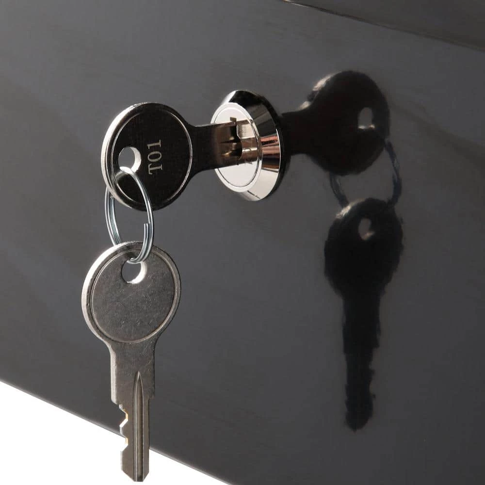 Husky 33 in 4-Drawer Mechanics Cart with Extended Side Table and Bottle Tray 8 Husky 33 in 4-Drawer Mechanics Cart with Extended Side Table and Bottle Tray - Image 6