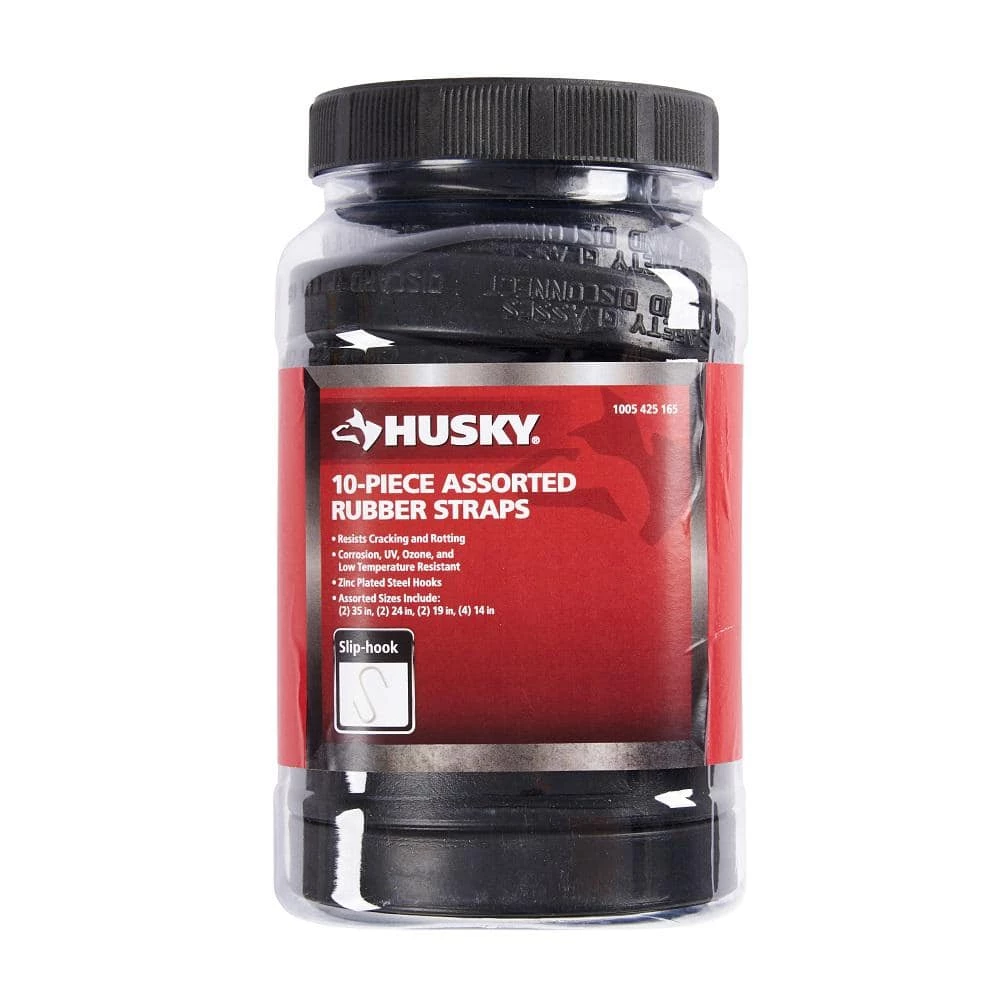 Husky Assorted Rubber Straps (10-Pieces) 3 Husky Assorted Rubber Straps (10-Pieces)