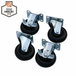 Husky 4 in. Caster Kit for Regular Duty Welded Steel Garage Base Cabinets