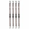 Husky 12 ft. x 1 in. Ratchet Tie Down with S Hook (4-Pack) -ToolHub Shop blacks husky ratchet straps fh0829 64 1000