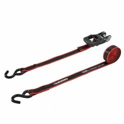 Husky 16 ft. x 1.25 in. Ratchet Tie-Down Straps with S-Hook (2-Pack) -ToolHub Shop blacks husky ratchet straps fh0935e 31 1000